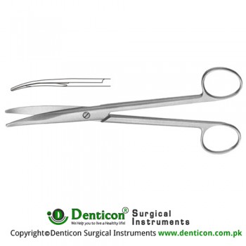 Mayo Dissecting Scissor Curved - With Chamfered Blades Stainless Steel, 21.5 cm - 8 1/2"